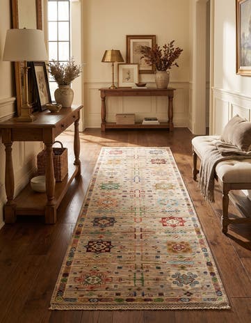 2' 9 x 8' 4 Hand Knotted Ariana Ziegler Runner Rug