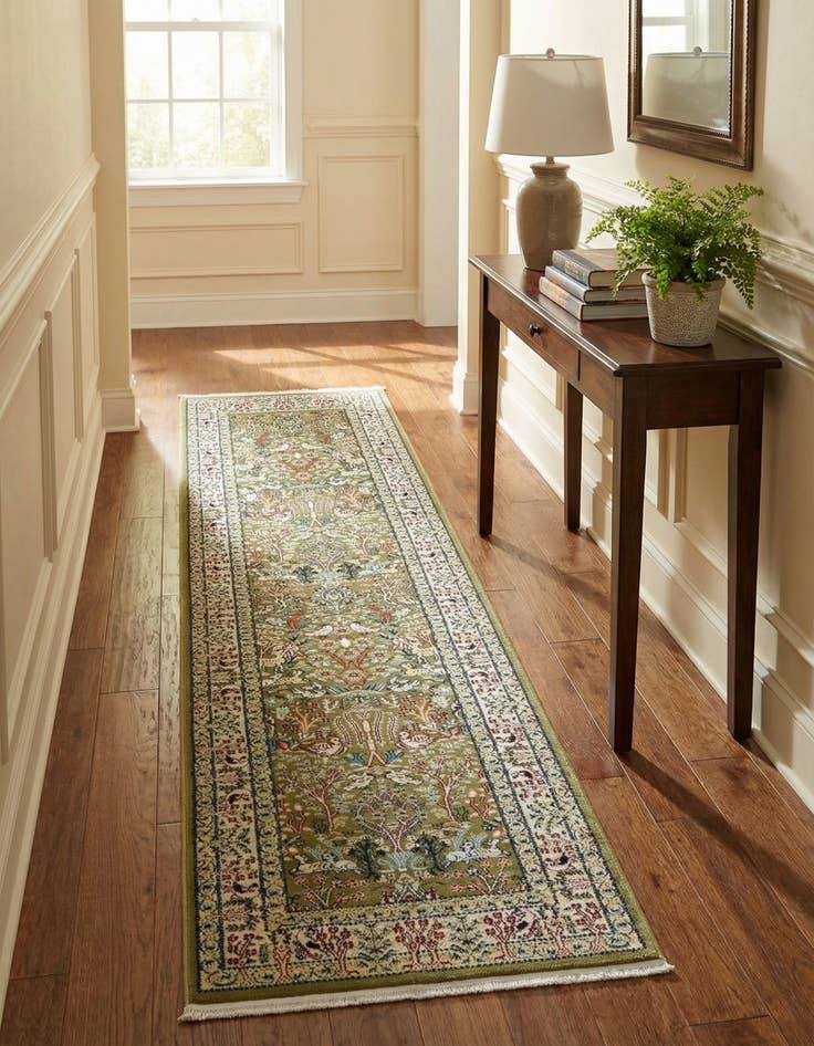 Detail image of 2' 7 x 10' Nain Design Runner Rug