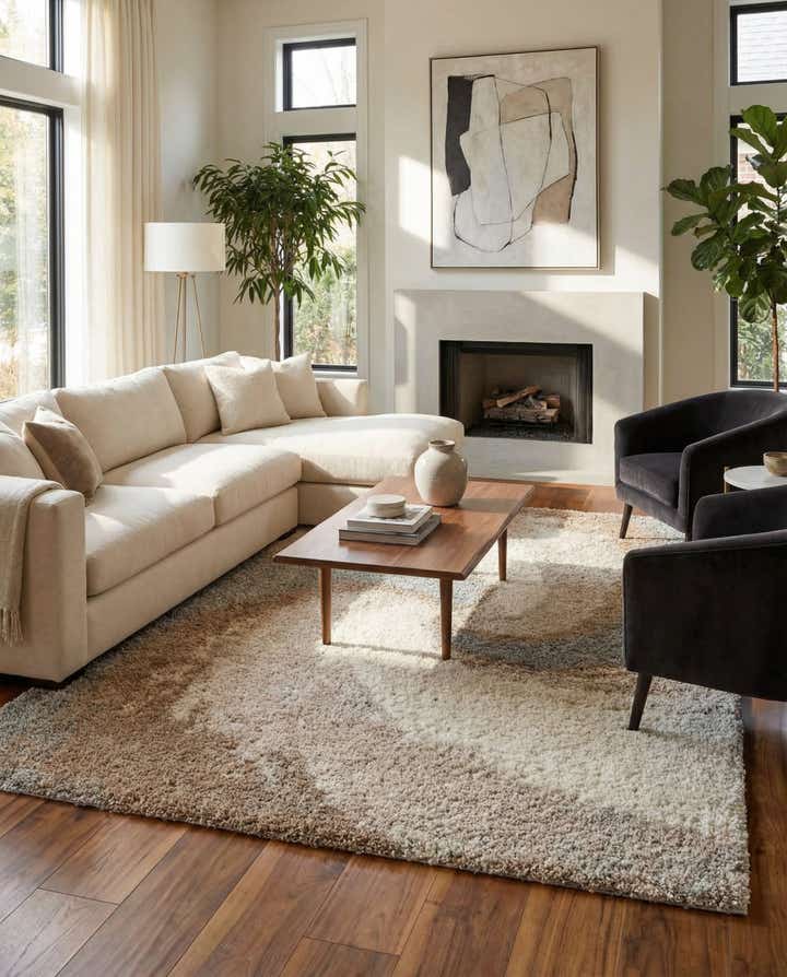 9' 10 x 13' Soft Touch Shag Rug