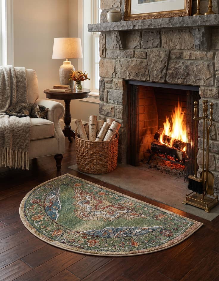 Detail image of 2' 2 x 3' 7 Isabella Hearth Rug