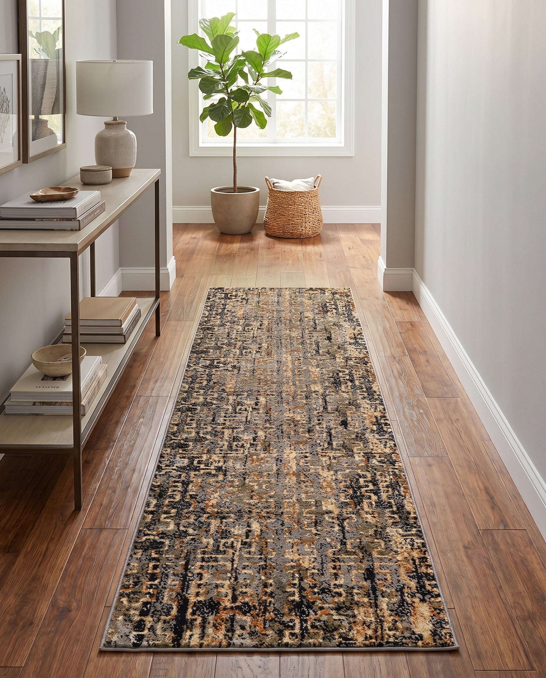 Blue Saturn Runner Rug