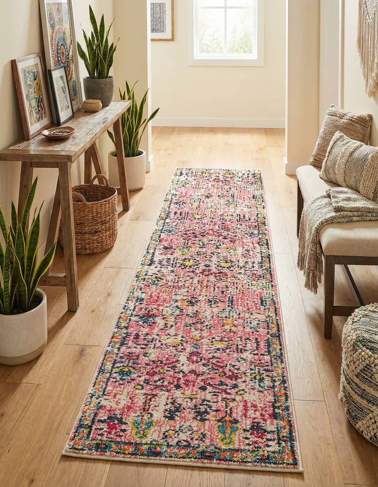 Detail image of 2' x 8' Washable El Paso Runner Rug