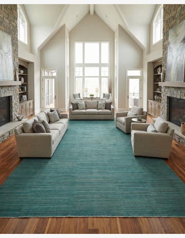 12' 6 x 18' 6 Hand Woven Kilim Afghan Wool Rug