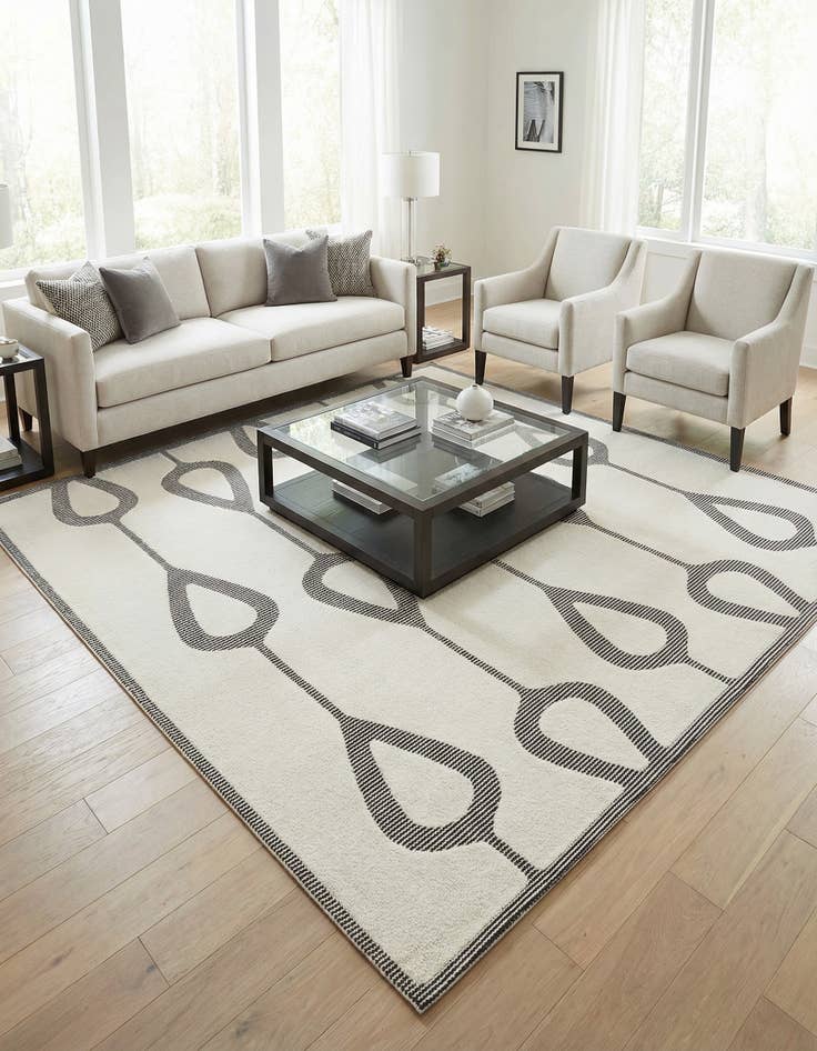 Detail image of  10' x 10' Prismatic Square Rug