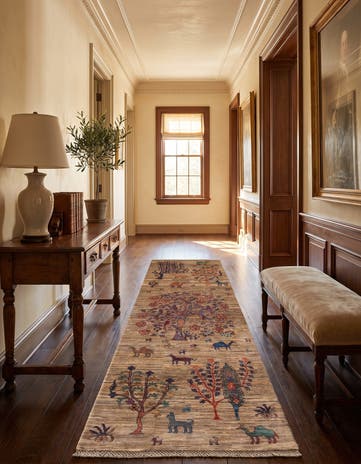 2' 7 x 8' 3 Hand Knotted Ariana Ziegler Runner Rug