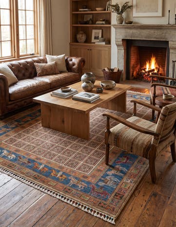 5' 10 x 7' 9 Hand Knotted Kazak Rug