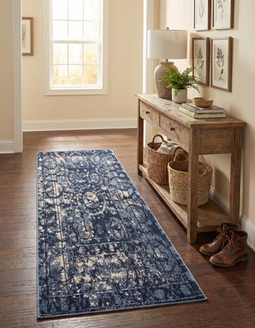 Blue Miranda Runner Rug