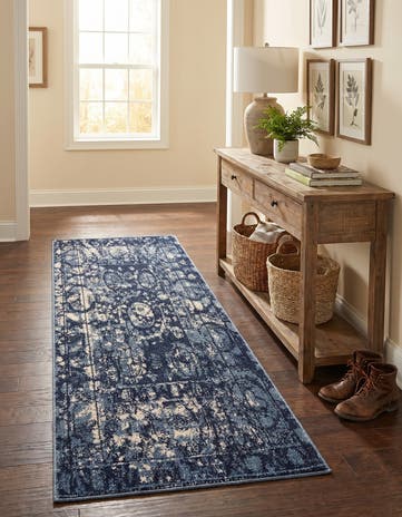 Blue Miranda Runner Rug