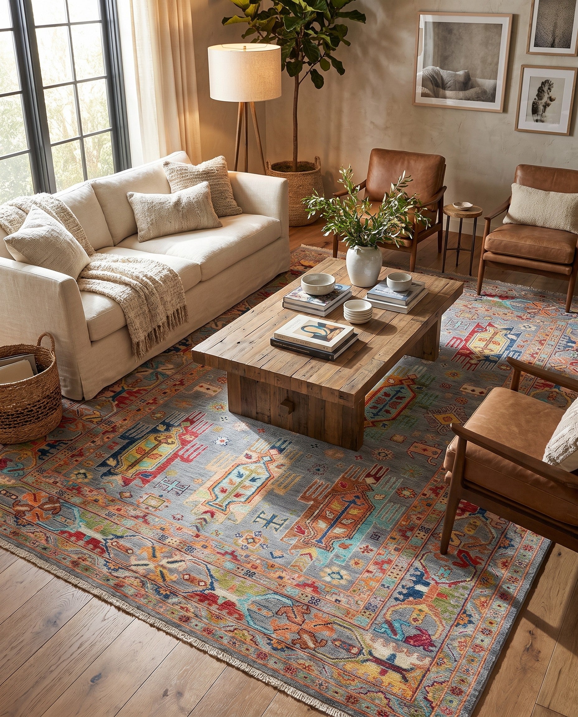 5' 10 x 7' 9 Hand Knotted Ariana Ziegler Rug