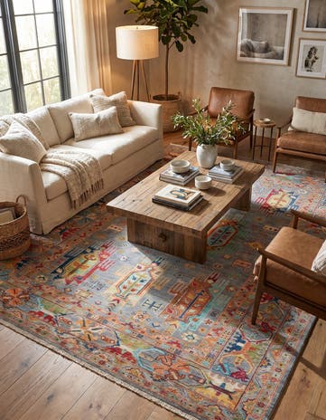 5' 10 x 7' 9 Hand Knotted Ariana Ziegler Rug