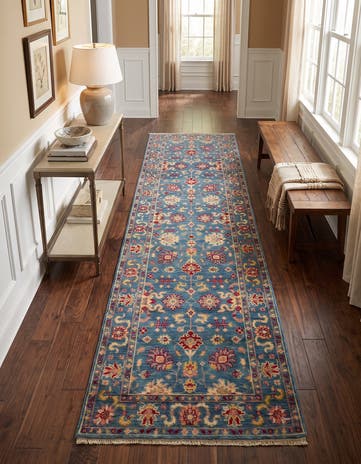 2' 8 x 9' 7 Hand Knotted Kazak Runner Rug