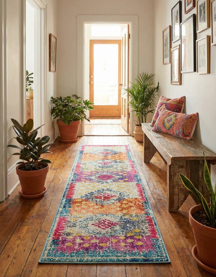 2' x 6' 9 Washable Carnevale Runner Rug