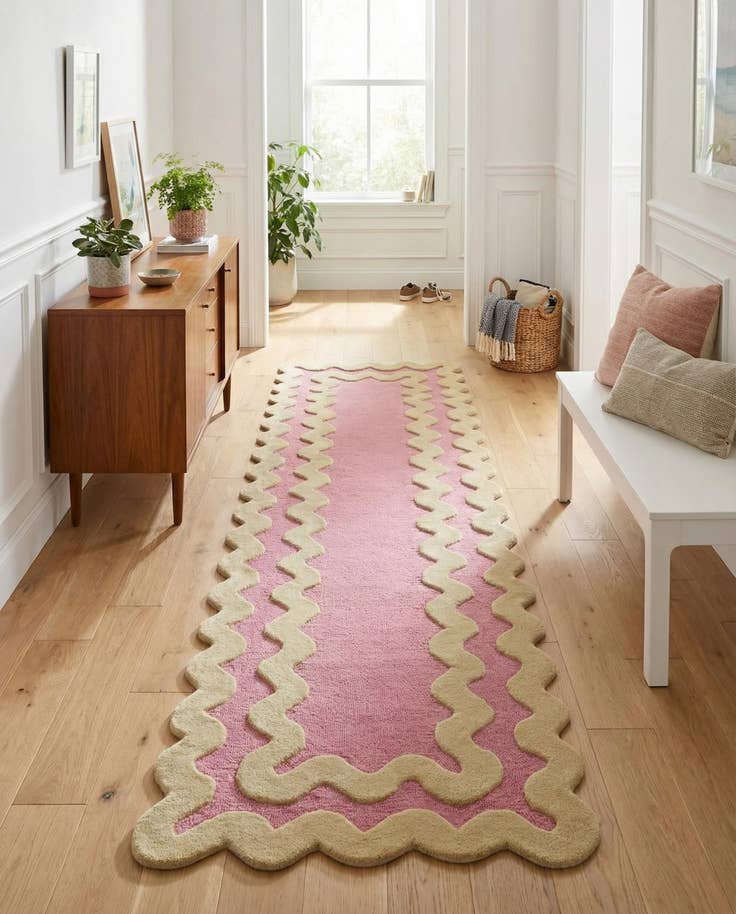 Detail image of 2' 7 x 8' Happy Rugs Wool Runner