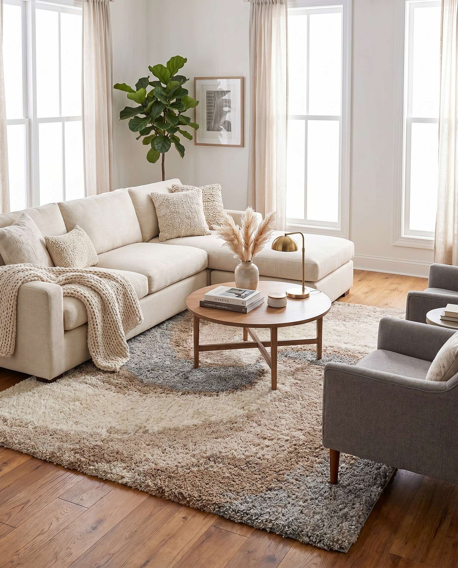 7' 10 x 10' Soft Touch Shag Rug