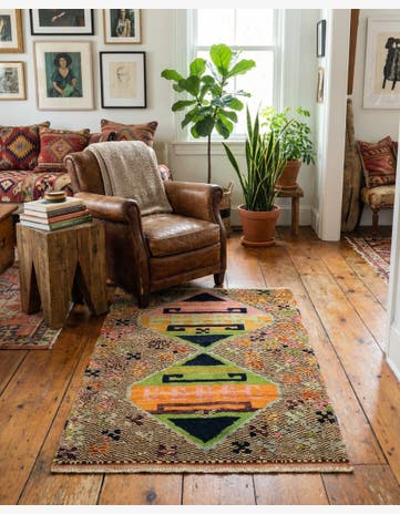 2' 9 x 4' 2 Hand Knotted Balouch Wool Rug