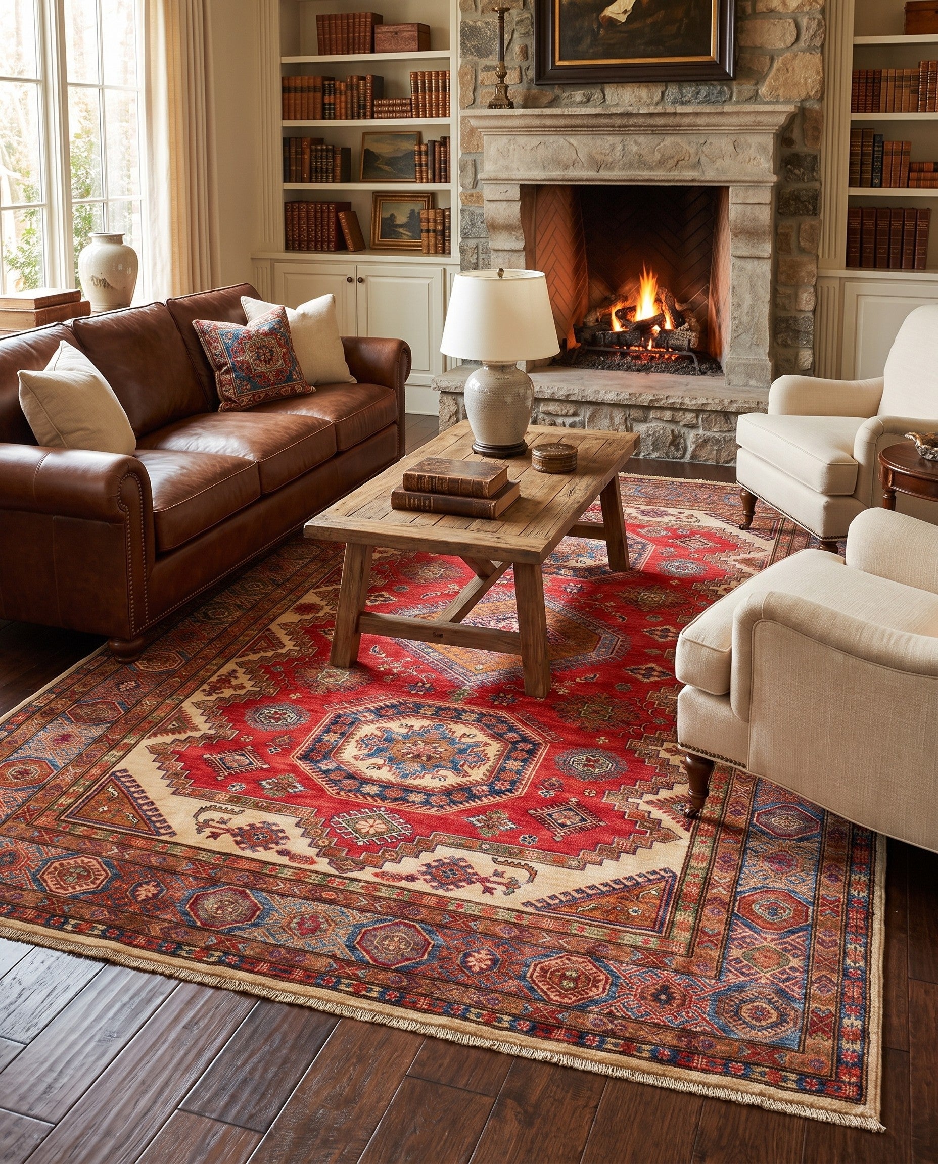 6' 2 x 9' Hand Knotted Kazak Rug