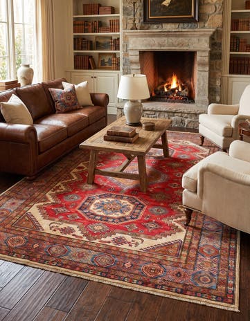 6' 2 x 9' Hand Knotted Kazak Rug