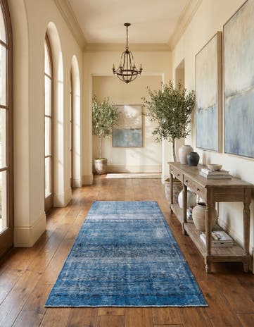 5' 8 x 11' 1 Hand Knotted Ultra Vintage Persian Wool Runner Rug