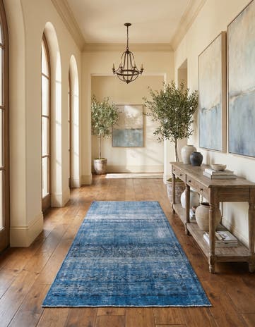 5' 8 x 11' 1 Hand Knotted Ultra Vintage Persian Wool Runner Rug