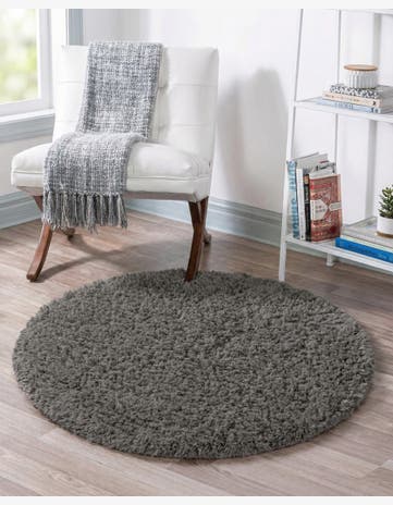 3' 3 x 3' 3 Infinity Shag Round Rug