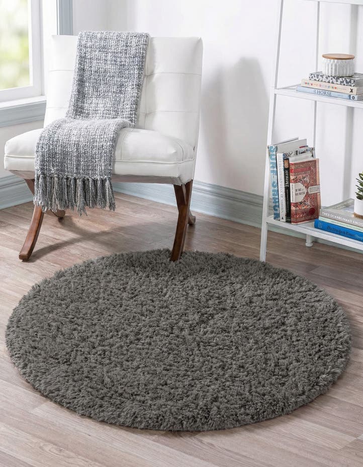 3' 3 x 3' 3 Infinity Shag Round Rug