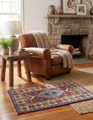 2' x 2' 11 Hand Knotted Kazak Rug