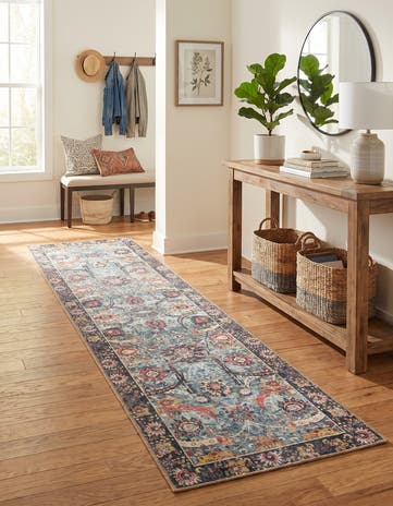 2' 7 x 10' Washable Timeless Runner Rug