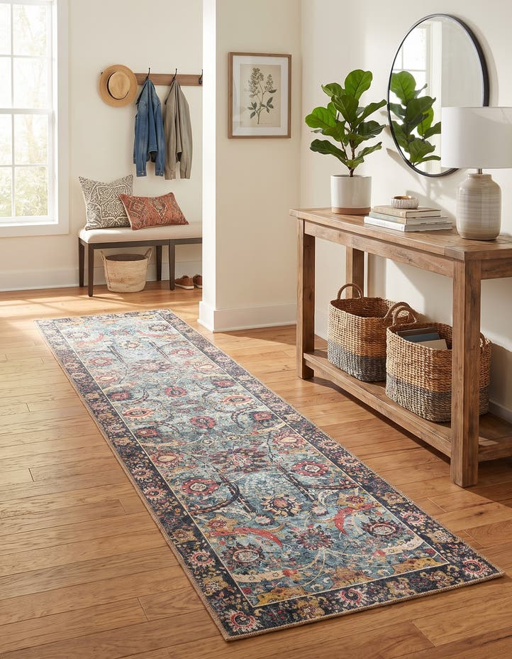 2' 7 x 10' Washable Timeless Runner Rug