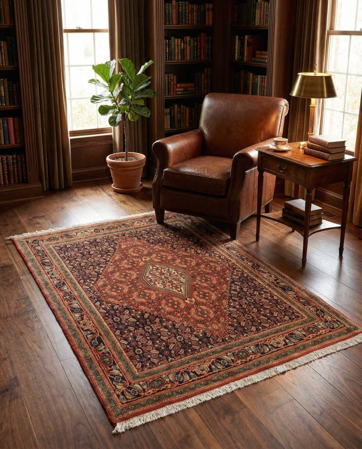 Detail image of 3' 8 x 5' 3 Bidjar Wool Rug