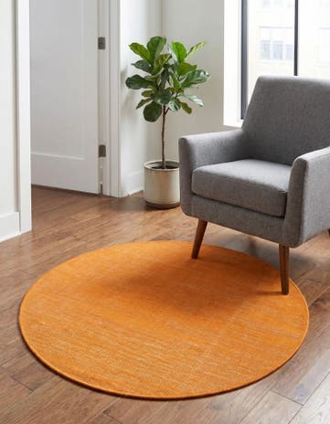 Salmon SoHo Round Rug