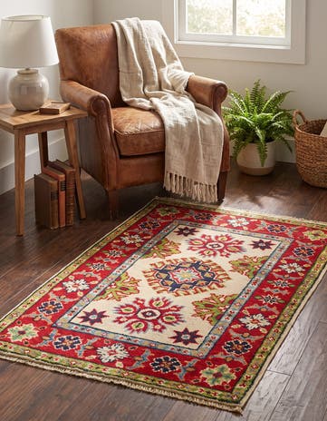 2' x 3' Hand Knotted Kazak Rug