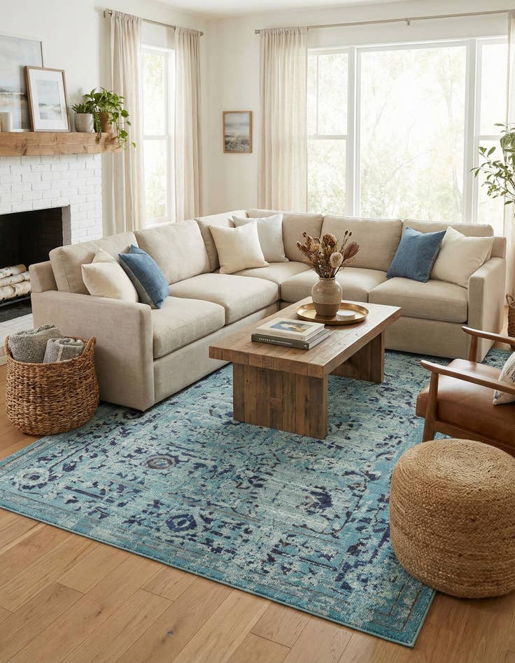 Detail image of 8' x 11'  Washable Palazzo Rug