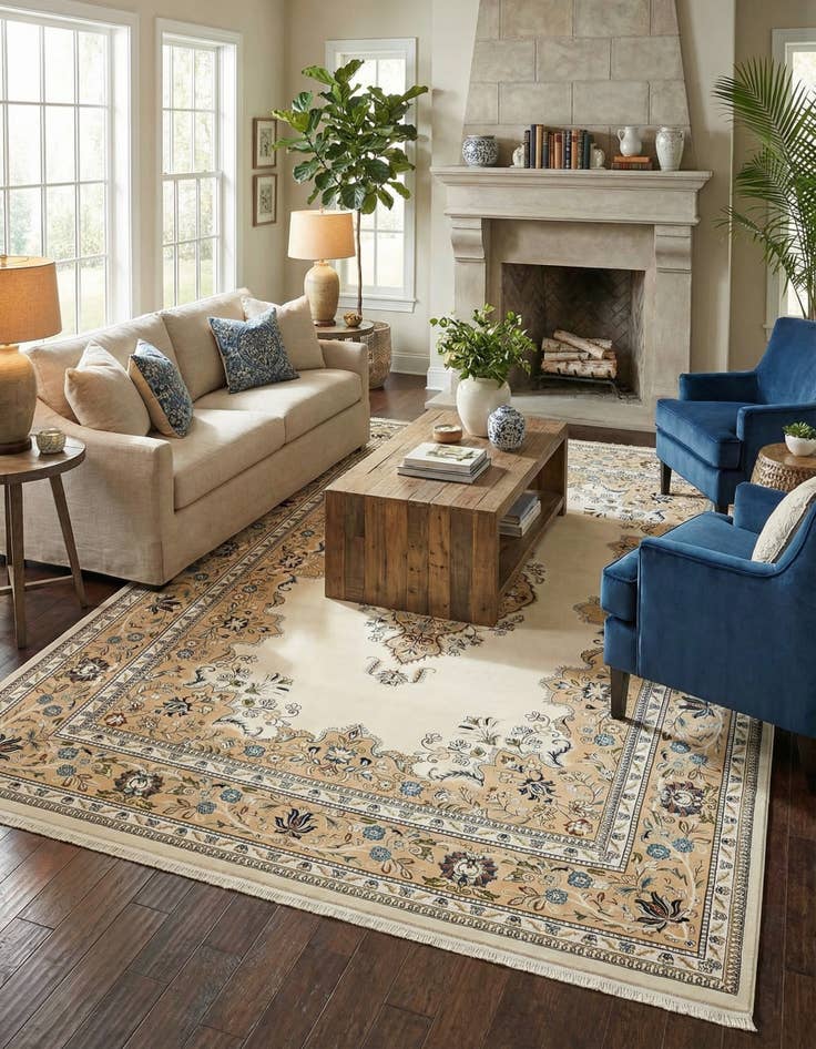 Detail image of 10' x 13' Nain Design Rug