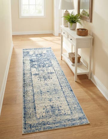 Navy Blue Oxfordshire Runner Rug