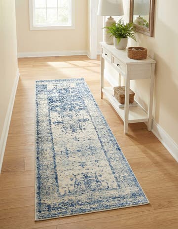 Navy Blue Oxfordshire Runner Rug