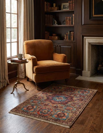 2' x 2' 10 Hand Knotted Mamluk Ziegler Rug