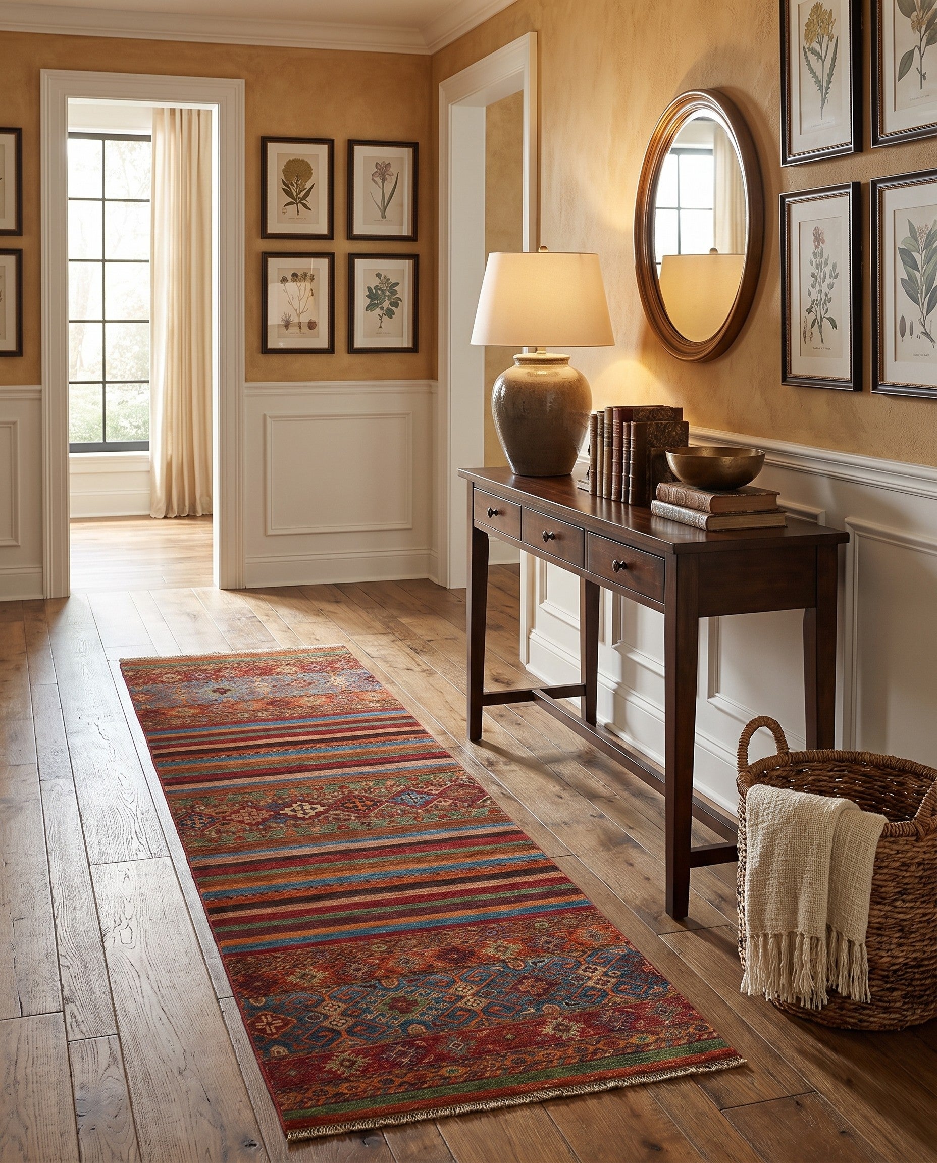2' 9 x 8' 4 Hand Knotted Kazak Runner Rug