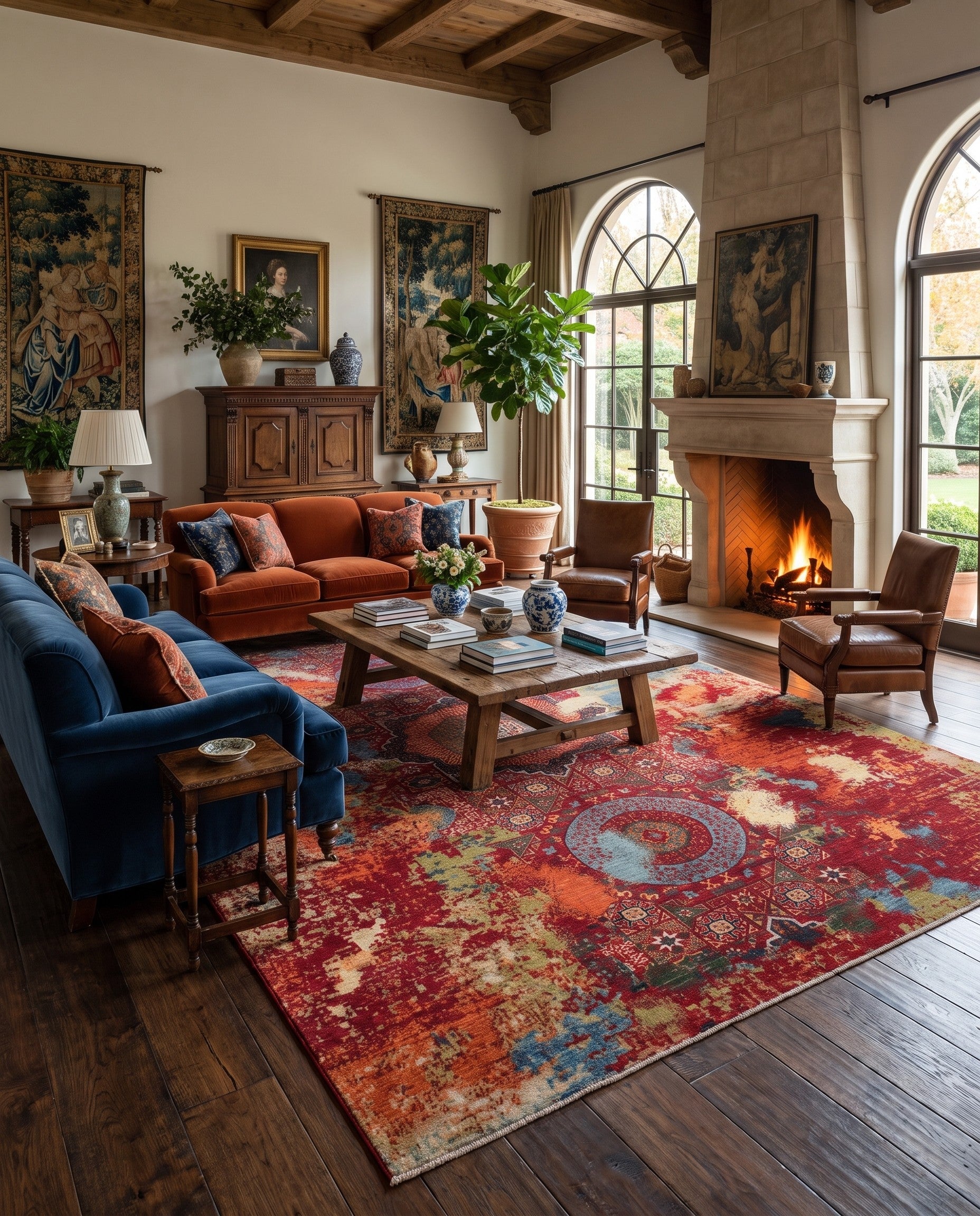 9' 11 x 13' 9 Hand Knotted Mamluk Ziegler Rug