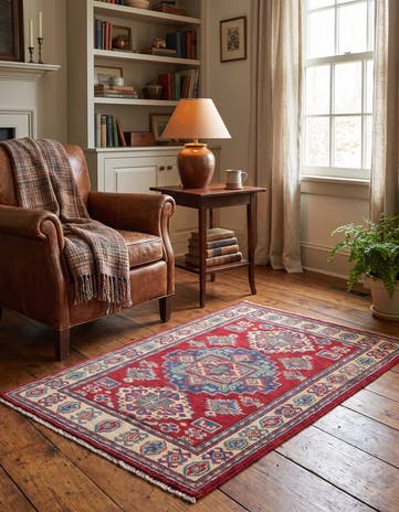 2' 9 x 3' 8 Hand Knotted Kazak Rug