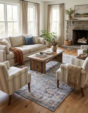Soft Green Washable Timeless Rug