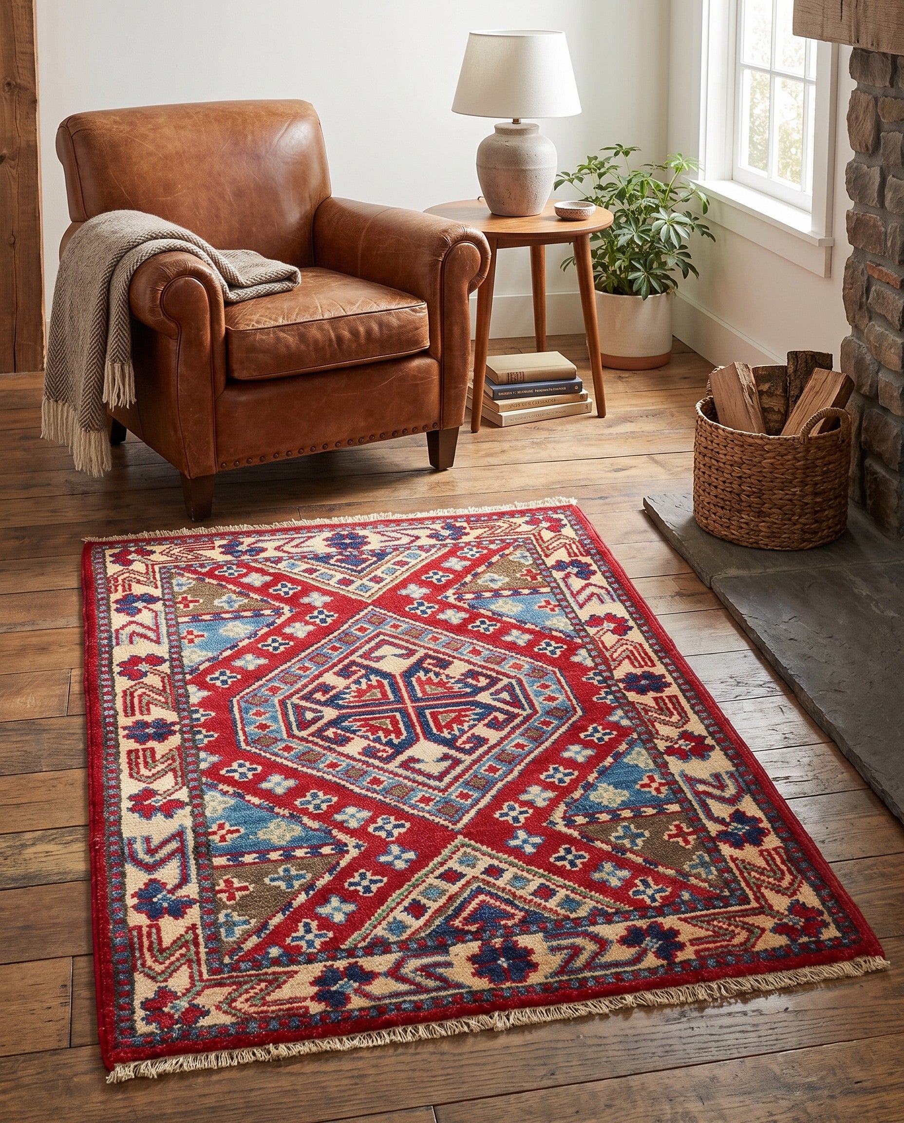 2' 1 x 3' 1 Hand Knotted Kazak Rug