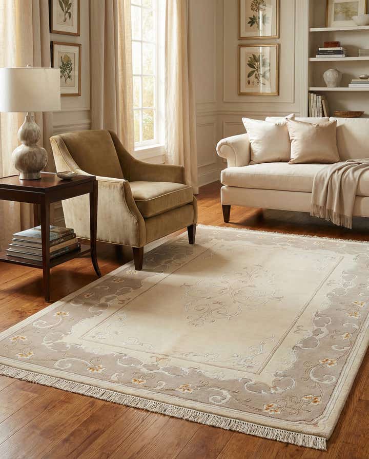 3' 11 x 5' 11 Hand Knotted Darya Wool Rug