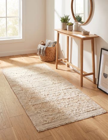 3' 2 x 5' 10 Hand Knotted Moroccan Wool Runner Rug