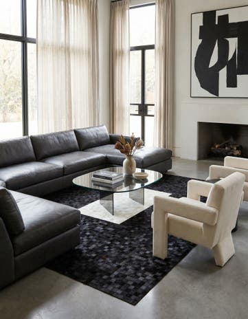 8' 2 x 9' 10 Cowhide Stocks Rug