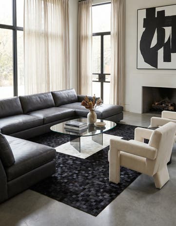 8' 2 x 9' 10 Cowhide Stocks Rug