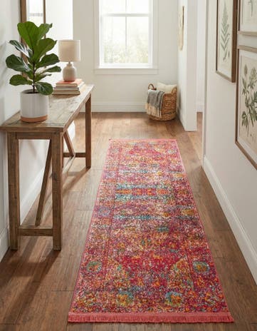 Red Santiago Runner Rug