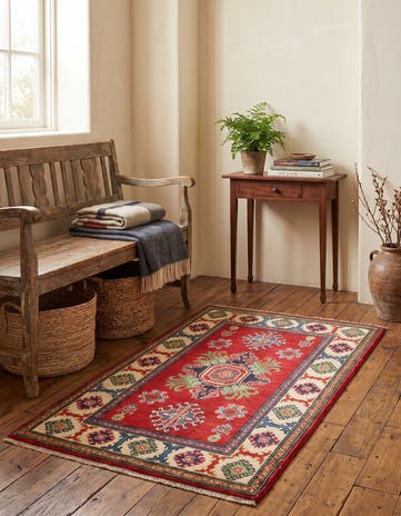 2' 9 x 4' 3 Hand Knotted Kazak Rug