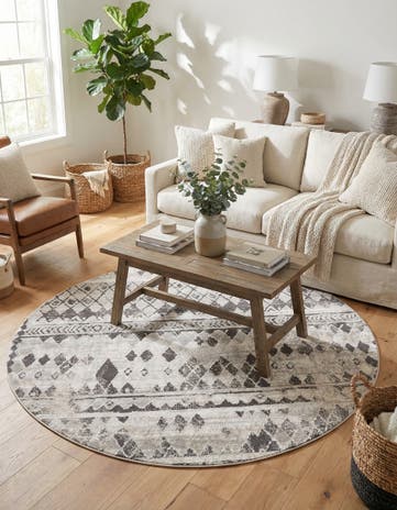6' x 6' Leipzig Round Rug