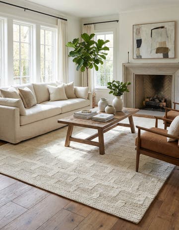 9' x 12' Hand Woven Lana New Zealand Wool Rug