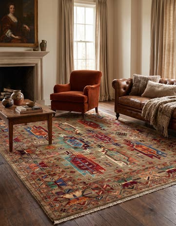 5' 1 x 6' 7 Hand Knotted Ariana Ziegler Rug